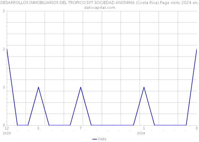 DESARROLLOS INMOBILIARIOS DEL TROPICO DIT SOCIEDAD ANONIMA (Costa Rica) Page visits 2024 