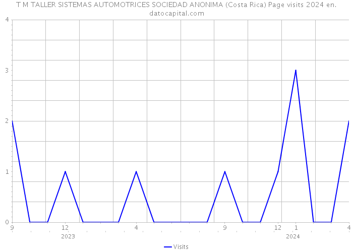 T M TALLER SISTEMAS AUTOMOTRICES SOCIEDAD ANONIMA (Costa Rica) Page visits 2024 