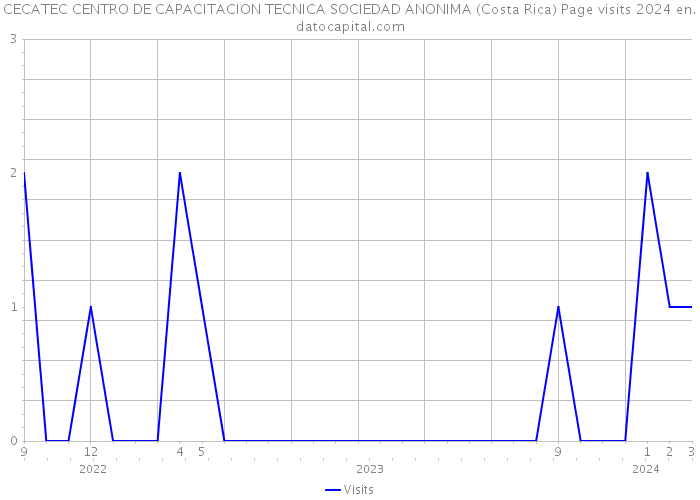 CECATEC CENTRO DE CAPACITACION TECNICA SOCIEDAD ANONIMA (Costa Rica) Page visits 2024 