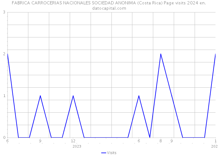 FABRICA CARROCERIAS NACIONALES SOCIEDAD ANONIMA (Costa Rica) Page visits 2024 