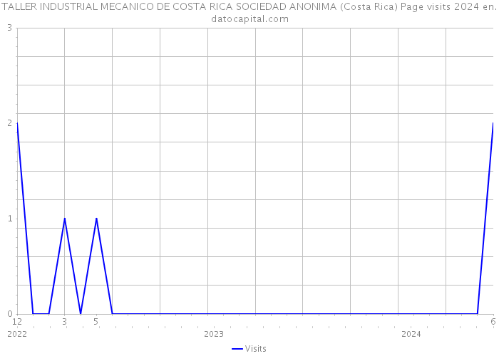 TALLER INDUSTRIAL MECANICO DE COSTA RICA SOCIEDAD ANONIMA (Costa Rica) Page visits 2024 
