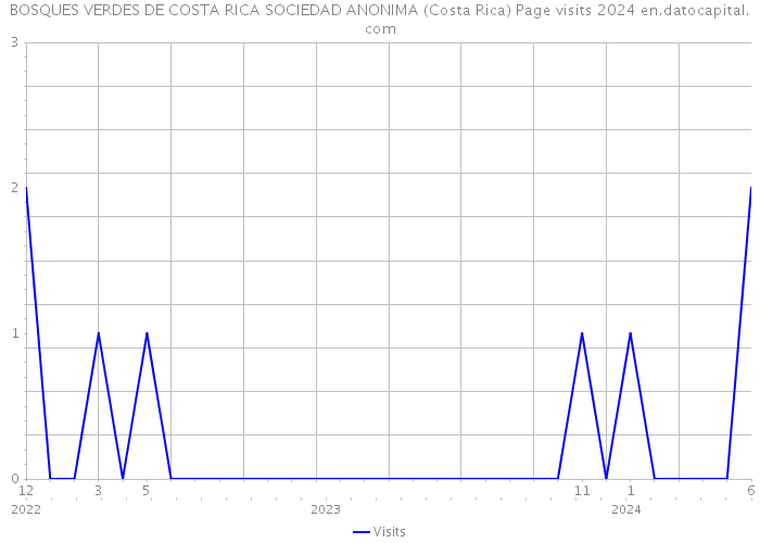 BOSQUES VERDES DE COSTA RICA SOCIEDAD ANONIMA (Costa Rica) Page visits 2024 