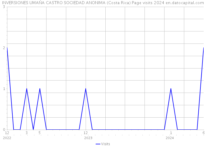 INVERSIONES UMAŃA CASTRO SOCIEDAD ANONIMA (Costa Rica) Page visits 2024 
