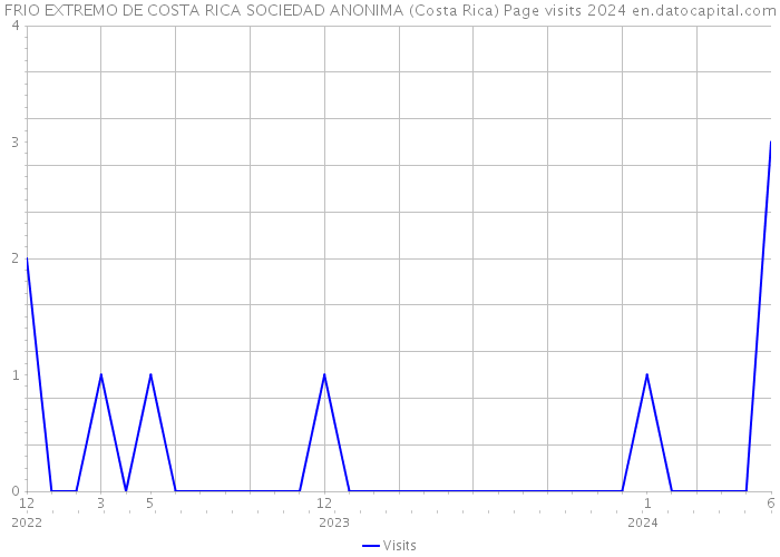 FRIO EXTREMO DE COSTA RICA SOCIEDAD ANONIMA (Costa Rica) Page visits 2024 