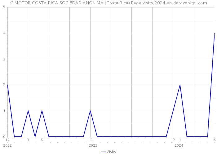 G MOTOR COSTA RICA SOCIEDAD ANONIMA (Costa Rica) Page visits 2024 