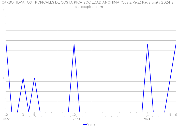 CARBOHIDRATOS TROPICALES DE COSTA RICA SOCIEDAD ANONIMA (Costa Rica) Page visits 2024 