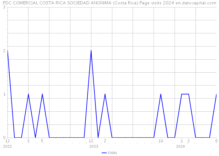 PDC COMERCIAL COSTA RICA SOCIEDAD ANONIMA (Costa Rica) Page visits 2024 