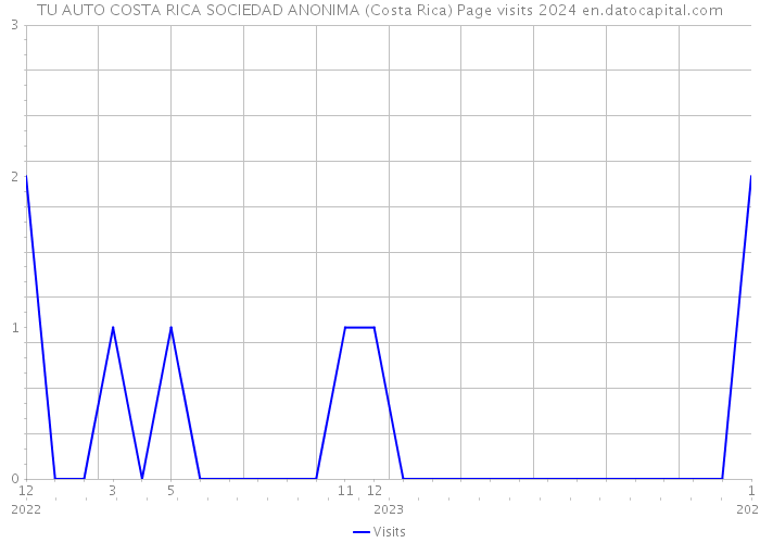 TU AUTO COSTA RICA SOCIEDAD ANONIMA (Costa Rica) Page visits 2024 