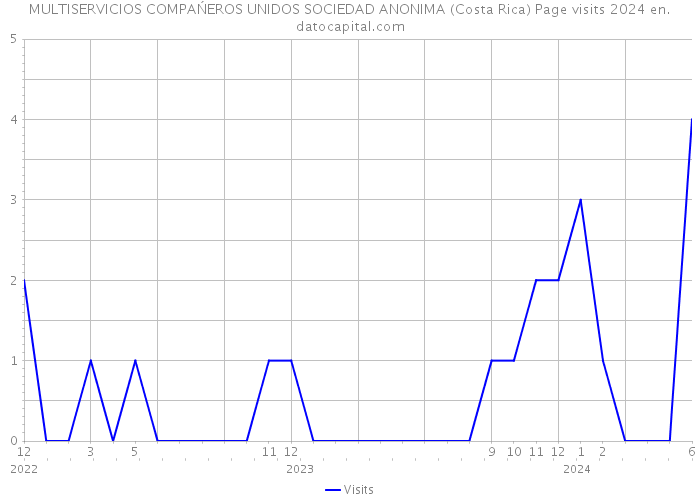 MULTISERVICIOS COMPAŃEROS UNIDOS SOCIEDAD ANONIMA (Costa Rica) Page visits 2024 