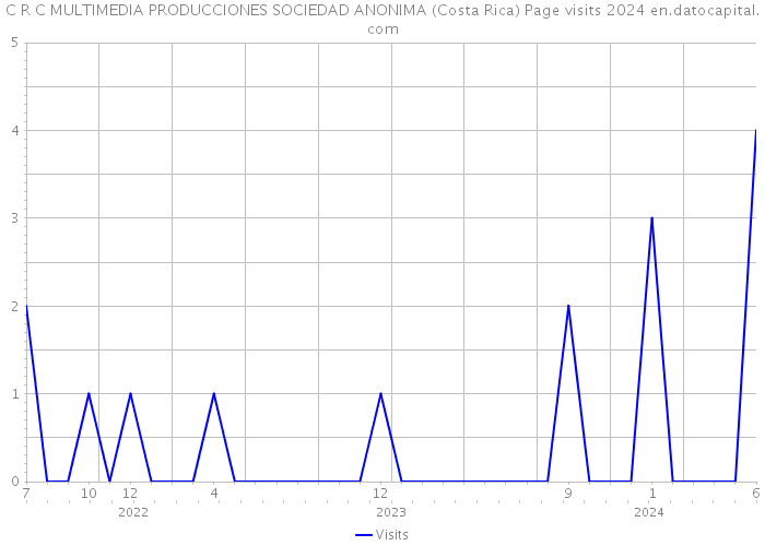 C R C MULTIMEDIA PRODUCCIONES SOCIEDAD ANONIMA (Costa Rica) Page visits 2024 