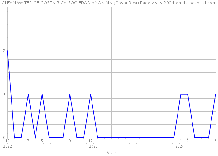 CLEAN WATER OF COSTA RICA SOCIEDAD ANONIMA (Costa Rica) Page visits 2024 