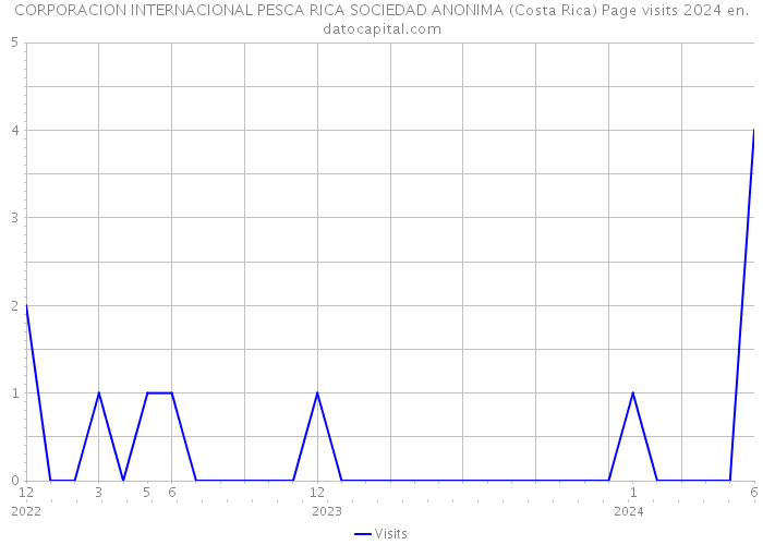 CORPORACION INTERNACIONAL PESCA RICA SOCIEDAD ANONIMA (Costa Rica) Page visits 2024 