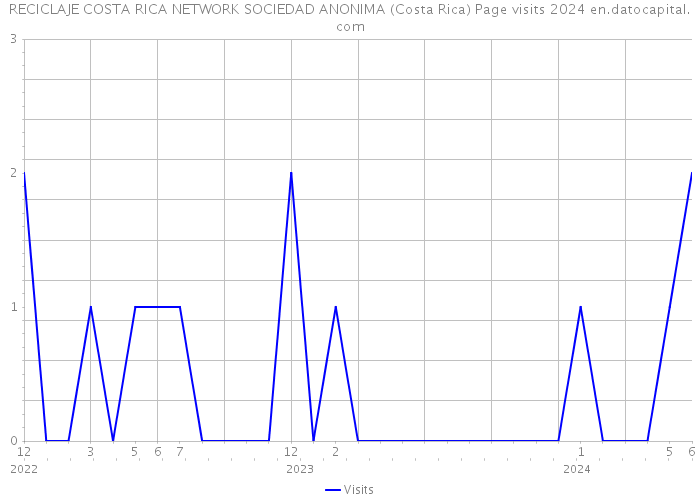 RECICLAJE COSTA RICA NETWORK SOCIEDAD ANONIMA (Costa Rica) Page visits 2024 