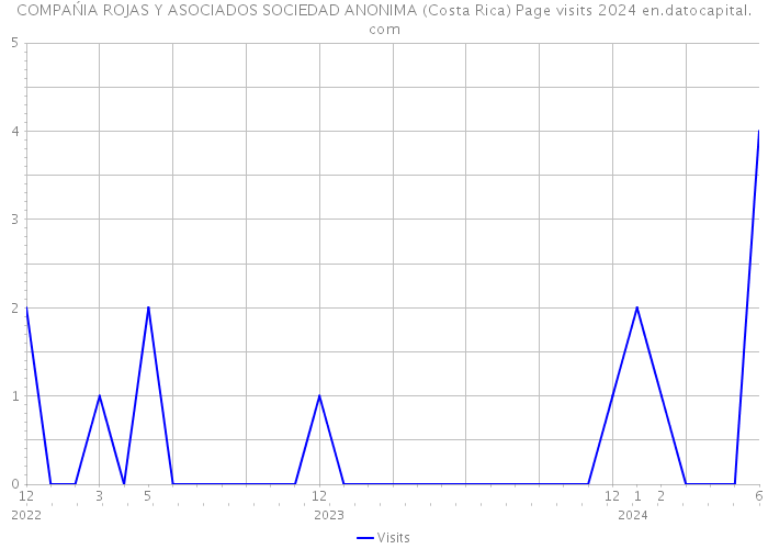 COMPAŃIA ROJAS Y ASOCIADOS SOCIEDAD ANONIMA (Costa Rica) Page visits 2024 