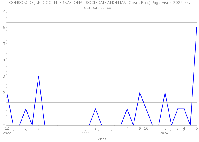 CONSORCIO JURIDICO INTERNACIONAL SOCIEDAD ANONIMA (Costa Rica) Page visits 2024 