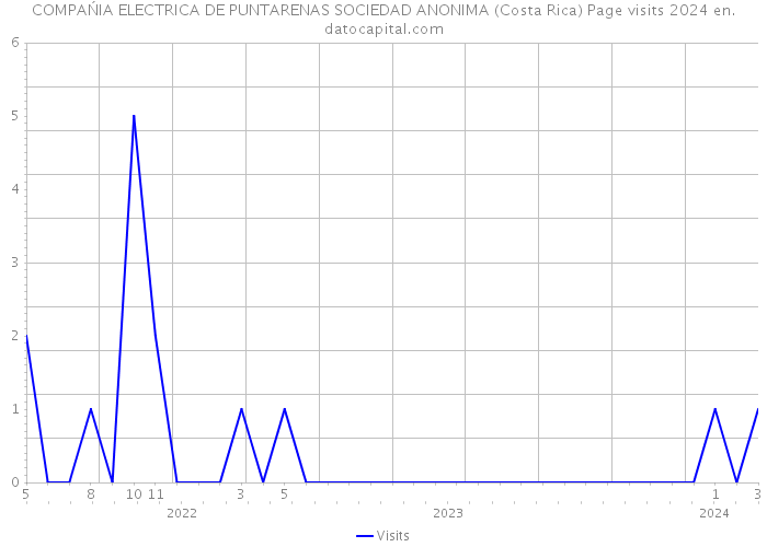 COMPAŃIA ELECTRICA DE PUNTARENAS SOCIEDAD ANONIMA (Costa Rica) Page visits 2024 