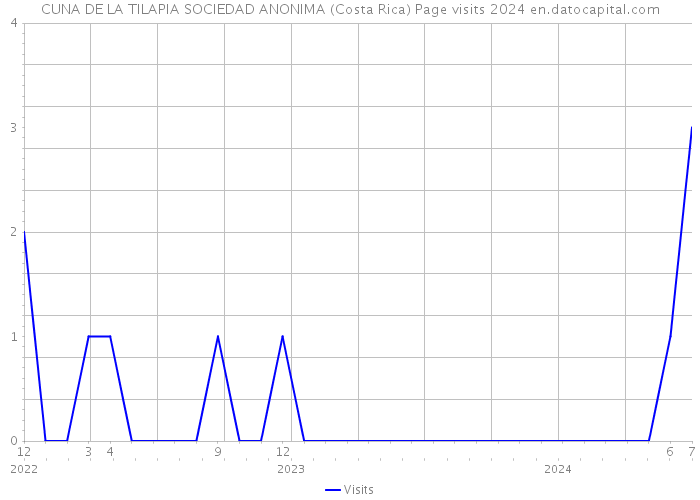 CUNA DE LA TILAPIA SOCIEDAD ANONIMA (Costa Rica) Page visits 2024 