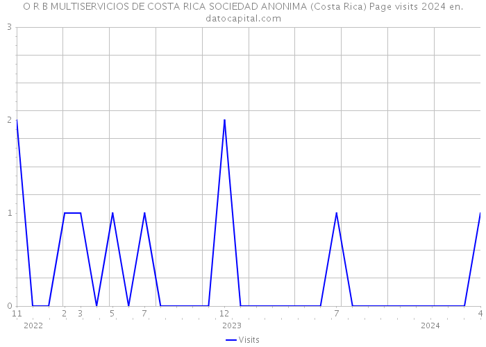 O R B MULTISERVICIOS DE COSTA RICA SOCIEDAD ANONIMA (Costa Rica) Page visits 2024 
