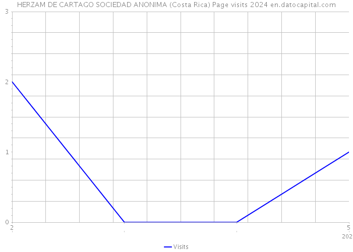 HERZAM DE CARTAGO SOCIEDAD ANONIMA (Costa Rica) Page visits 2024 