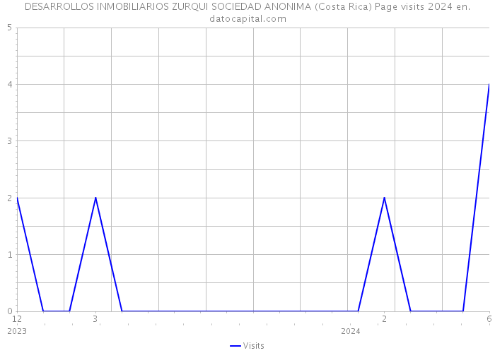 DESARROLLOS INMOBILIARIOS ZURQUI SOCIEDAD ANONIMA (Costa Rica) Page visits 2024 