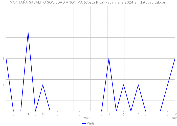 MONTAŃA SABALITO SOCIEDAD ANONIMA (Costa Rica) Page visits 2024 