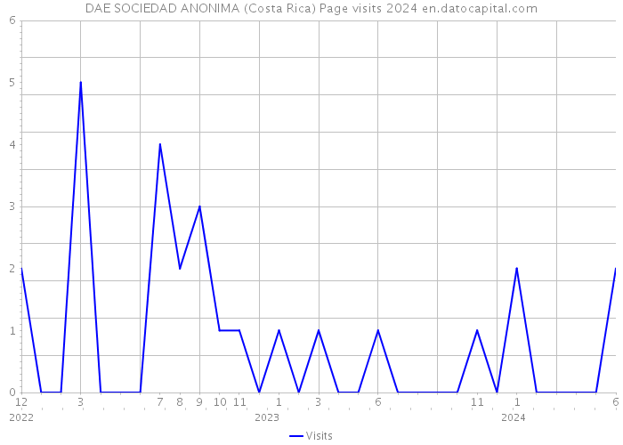 DAE SOCIEDAD ANONIMA (Costa Rica) Page visits 2024 