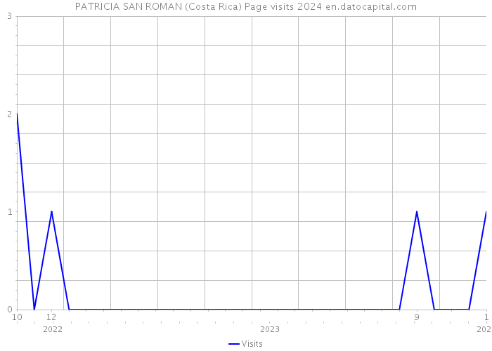 PATRICIA SAN ROMAN (Costa Rica) Page visits 2024 