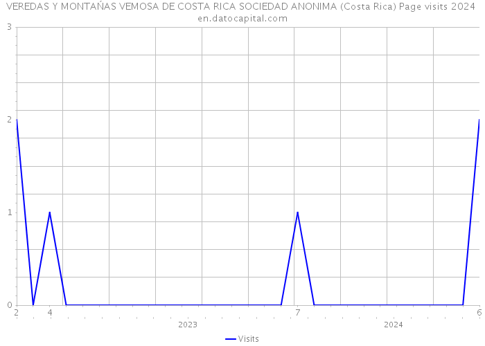 VEREDAS Y MONTAŃAS VEMOSA DE COSTA RICA SOCIEDAD ANONIMA (Costa Rica) Page visits 2024 