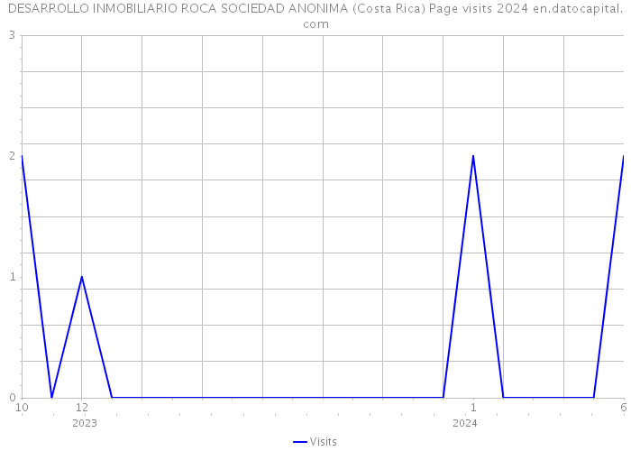 DESARROLLO INMOBILIARIO ROCA SOCIEDAD ANONIMA (Costa Rica) Page visits 2024 