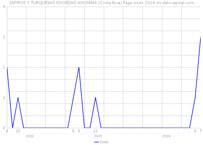 ZAFIROS Y TURQUESAS SOCIEDAD ANONIMA (Costa Rica) Page visits 2024 