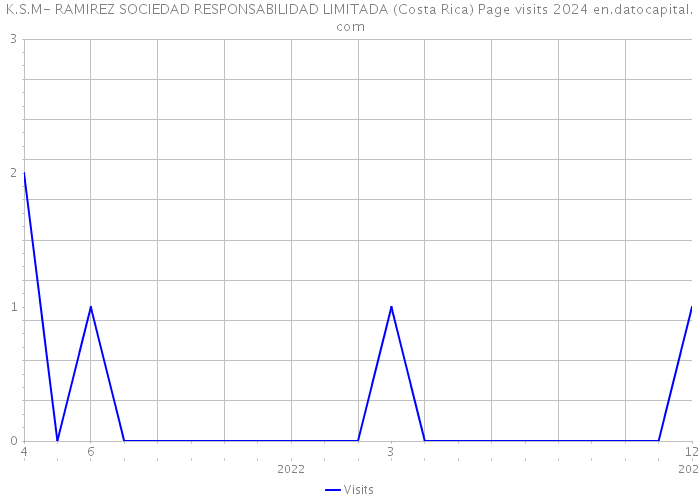 K.S.M- RAMIREZ SOCIEDAD RESPONSABILIDAD LIMITADA (Costa Rica) Page visits 2024 