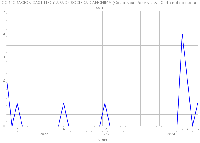 CORPORACION CASTILLO Y ARAOZ SOCIEDAD ANONIMA (Costa Rica) Page visits 2024 