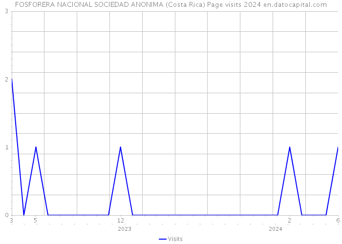 FOSFORERA NACIONAL SOCIEDAD ANONIMA (Costa Rica) Page visits 2024 