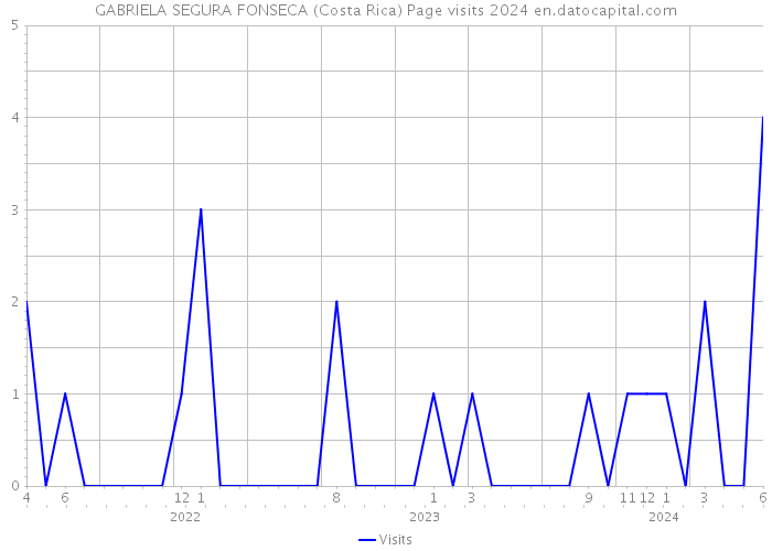 GABRIELA SEGURA FONSECA (Costa Rica) Page visits 2024 