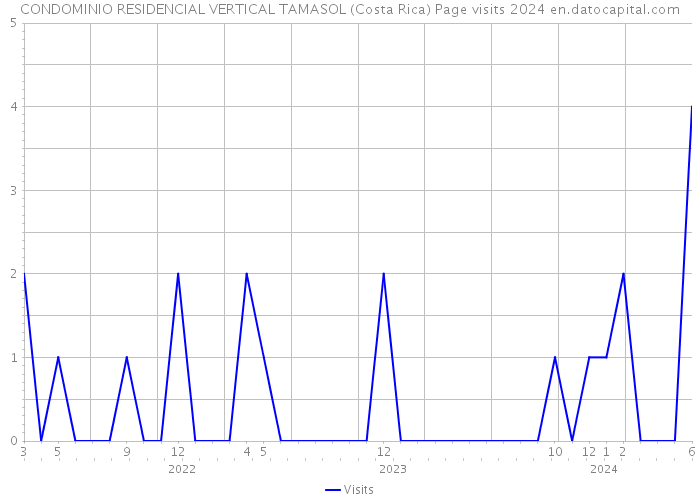 CONDOMINIO RESIDENCIAL VERTICAL TAMASOL (Costa Rica) Page visits 2024 