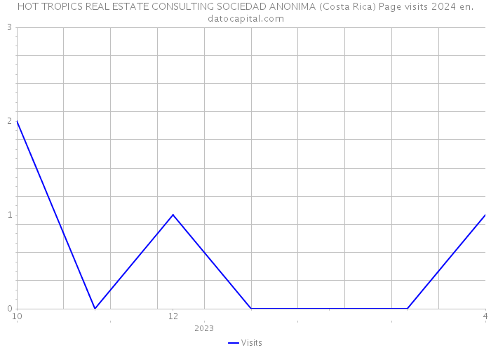 HOT TROPICS REAL ESTATE CONSULTING SOCIEDAD ANONIMA (Costa Rica) Page visits 2024 