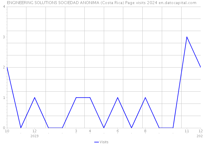 ENGINEERING SOLUTIONS SOCIEDAD ANONIMA (Costa Rica) Page visits 2024 