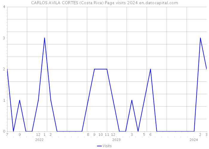 CARLOS AVILA CORTES (Costa Rica) Page visits 2024 