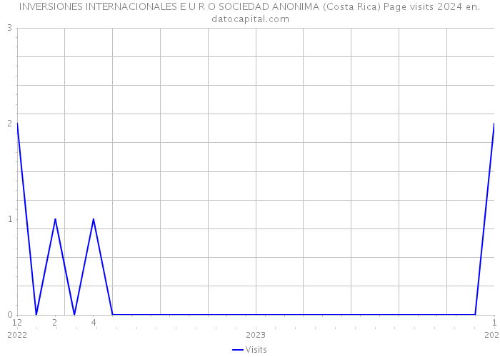 INVERSIONES INTERNACIONALES E U R O SOCIEDAD ANONIMA (Costa Rica) Page visits 2024 