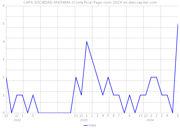 CAPA SOCIEDAD ANONIMA (Costa Rica) Page visits 2024 