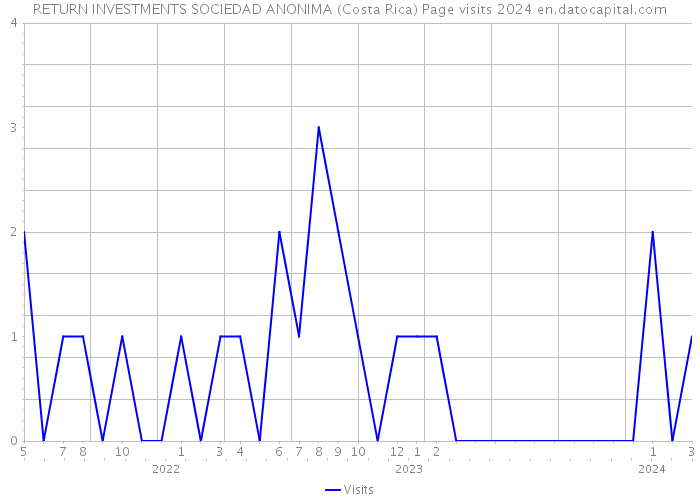 RETURN INVESTMENTS SOCIEDAD ANONIMA (Costa Rica) Page visits 2024 