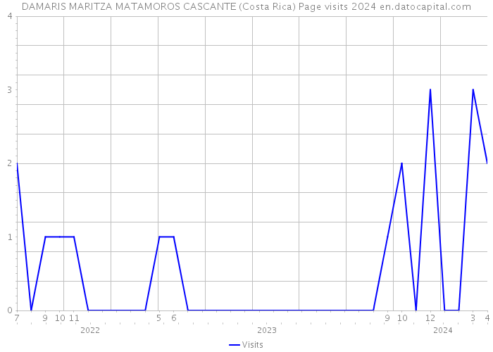 DAMARIS MARITZA MATAMOROS CASCANTE (Costa Rica) Page visits 2024 