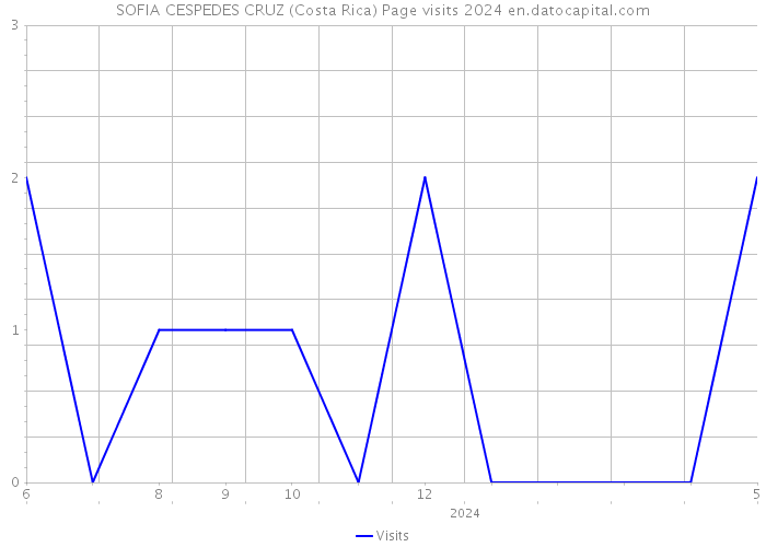 SOFIA CESPEDES CRUZ (Costa Rica) Page visits 2024 