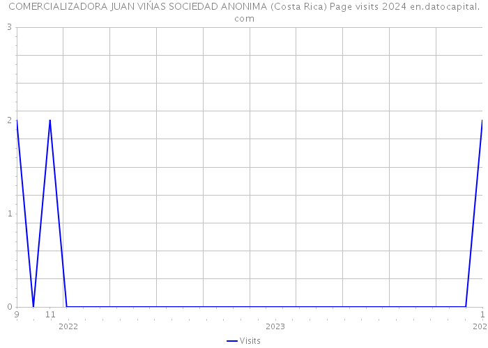 COMERCIALIZADORA JUAN VIŃAS SOCIEDAD ANONIMA (Costa Rica) Page visits 2024 
