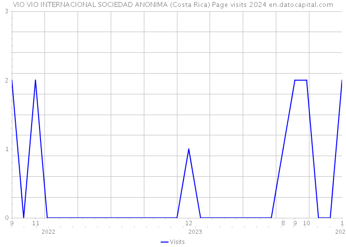 VIO VIO INTERNACIONAL SOCIEDAD ANONIMA (Costa Rica) Page visits 2024 