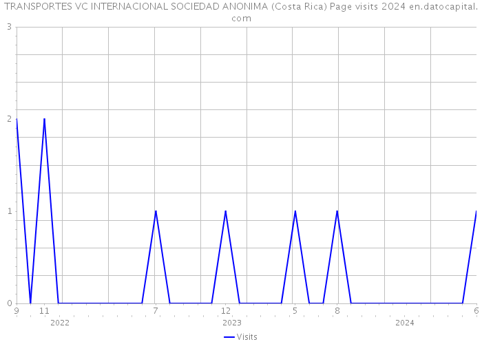 TRANSPORTES VC INTERNACIONAL SOCIEDAD ANONIMA (Costa Rica) Page visits 2024 