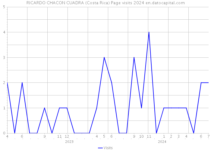 RICARDO CHACON CUADRA (Costa Rica) Page visits 2024 