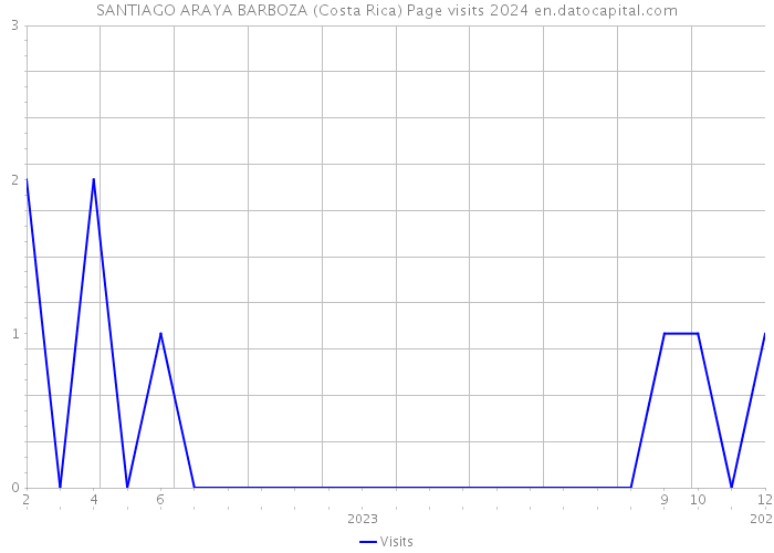 SANTIAGO ARAYA BARBOZA (Costa Rica) Page visits 2024 