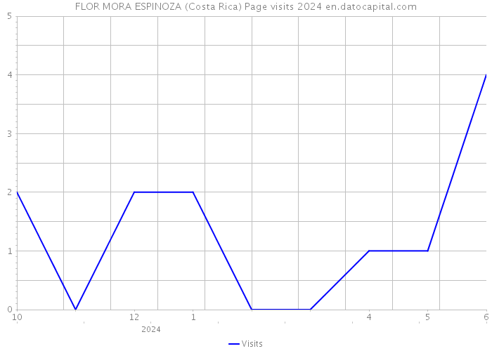 FLOR MORA ESPINOZA (Costa Rica) Page visits 2024 