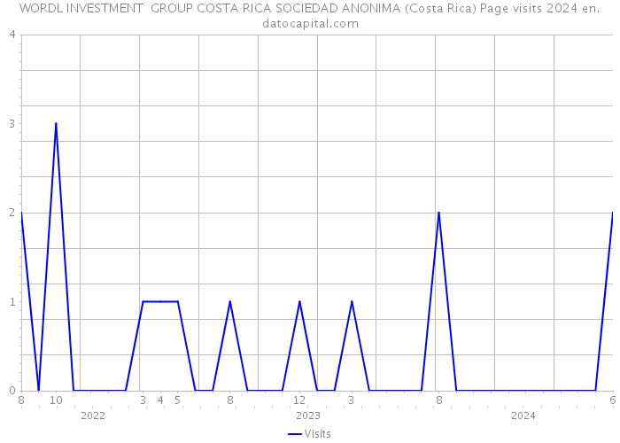WORDL INVESTMENT GROUP COSTA RICA SOCIEDAD ANONIMA (Costa Rica) Page visits 2024 